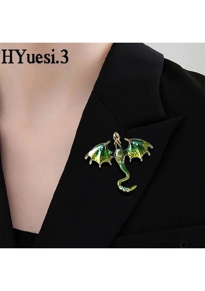 M Renk Retro Emaye Ejderha Broş Punk Metal Taklidi Uçan Hayvan Broş Pins Giyim Aksesuarları Kadın Erkek Takı Hediyeler Için (Yurt Dışından) fırsatları