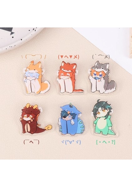 Xiao Rozeti Karikatür Oyunu Genshin Etki Serisi Sevimli Tulum Çevresel Akrilik Broş Çanta Giyim Dekorasyon Kolye (Yurt Dışından) fiyatları