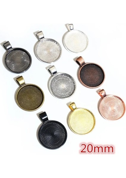 Gül Altın 30MM x 5 Adet 20MM 25MM 30MM Iç Boyut 10 Renk Kaplama Klasik Desen Serisi Fit 20 25 30MM Cam Kabaşon Taban Ayar Tepsisi (Yurt Dışından) fırsatları