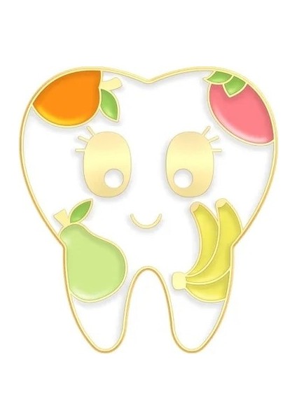 W7364 Sıcak Diş Diş Fırçası Metal Emaye Broş Sevimli Karikatür Diş Hekimliği Rozeti Pin Trendy Sırt Çantası Yaka Takı Çocuklar Arkadaşlar Için Hediyeler (Yurt Dışından)