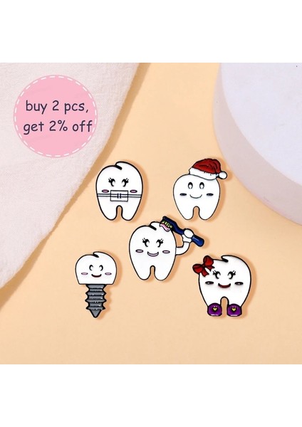W7364 Sıcak Diş Diş Fırçası Metal Emaye Broş Sevimli Karikatür Diş Hekimliği Rozeti Pin Trendy Sırt Çantası Yaka Takı Çocuklar Arkadaşlar Için Hediyeler (Yurt Dışından) modelleri