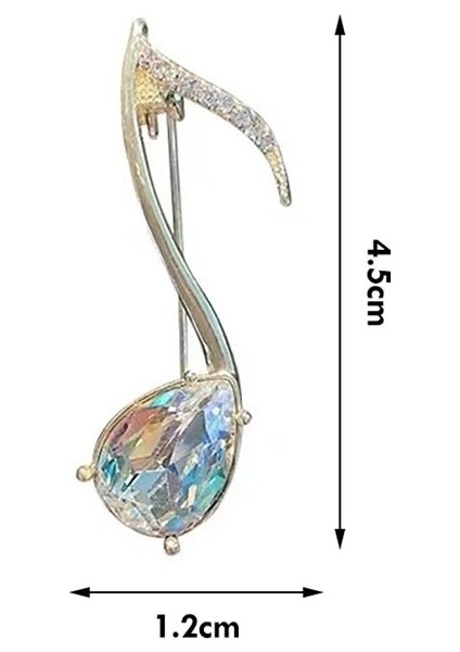 1 Adet Moda Vintage Müzik Notası Broş Iğneler Şapka Aksesuarları Eşarp Klip Antik Gümüş Renk Kristal Broş Kadınlar Takı Hediye Için (Yurt Dışından) indirimleri