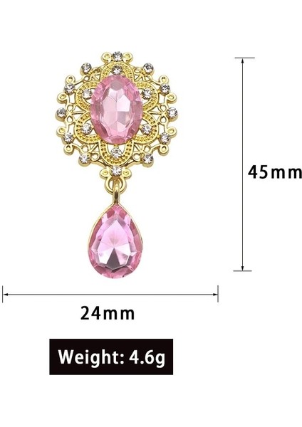 15. Tavuskuşu Mavi Altın Charm Çiçek Broş 10 Adet 25*45 mm Kristal Altın Düz Geri 2019 Düğün Şarap Bardağı Süsleme Dekorasyon El Sanatları Scrapbooking (Yurt Dışından) modelleri