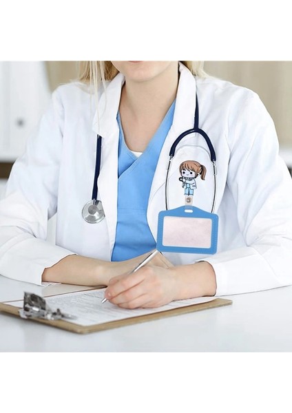 23 Güzel Geri Çekilebilir Doktor Hemşire Karikatür Kalp Plastik Hastane Tıbbi Rozet Makarası Broş Anahtarlık Klipleri Isim Kartı Sahipleri Hediyeler (Yurt Dışından) modelleri