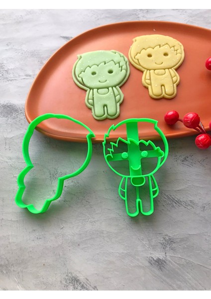 2'li Erkek Çocuk Hamur Şekillendirici/kurabiye, Seramik, Oyun Hamuru, Karışık Renk 6x9 cm fırsatları