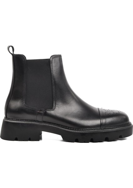 Premium 1158 Siyah Deri Erkek Bot