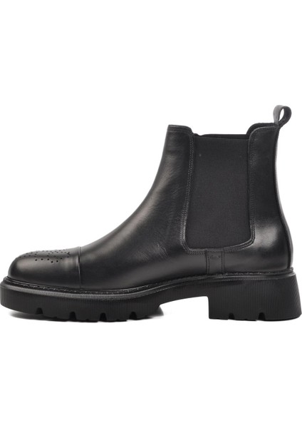 Premium 1158 Siyah Deri Erkek Bot