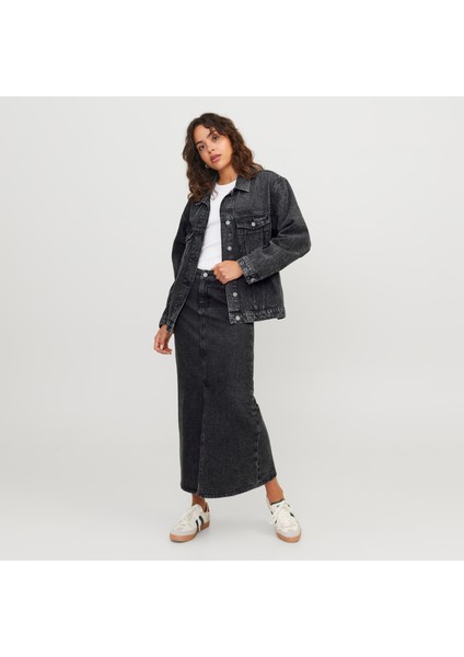 Kadın Düğme Kapamalı Denim Ceket - Orly