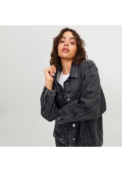 Kadın Düğme Kapamalı Denim Ceket - Orly