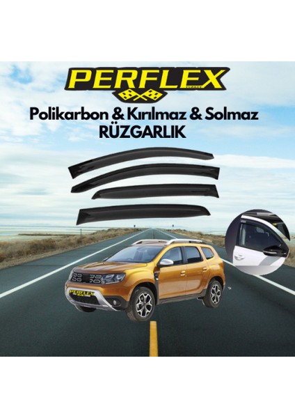 Perflex Cam Rüzgarlığı V2 Düz Dacia Duster (2010-2018)