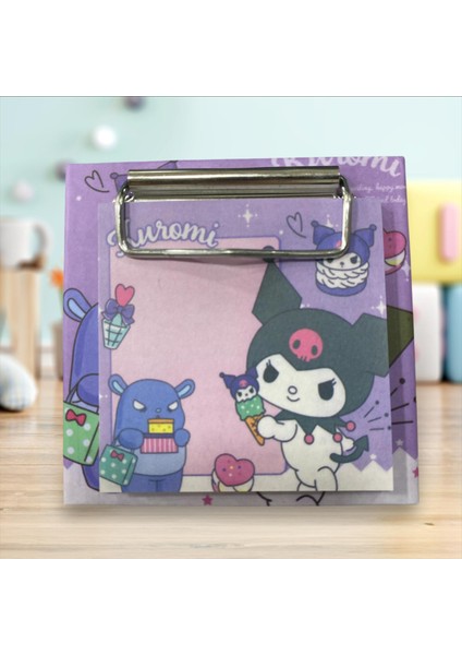 Kuromi Mini Sekreterlik Yapışkanlı Post-It Hediyeli