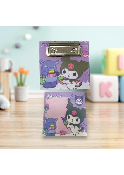 Kuromi Mini Sekreterlik Yapışkanlı Post-It Hediyeli