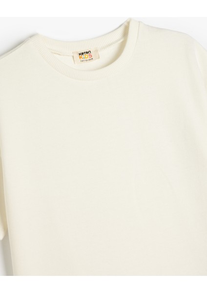 Kısa Kollu Bisiklet Yaka Pamuklu Basic T-Shirt modelleri