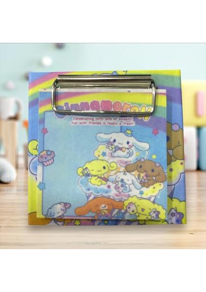 Cinnamoroll Mini Sekreterlik Yapışkanlı Post-It Hediyeli