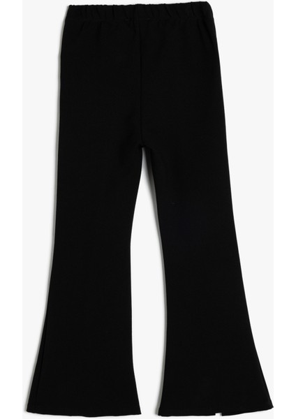 Fermuar Detaylı Beli Lastikli Ispanyol Paça Pantolon fiyatları