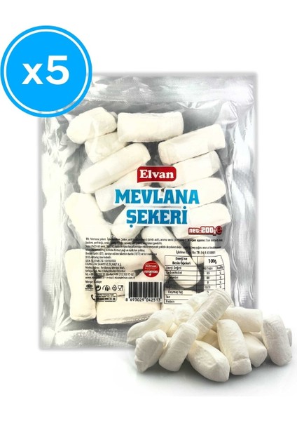 Mevlana Şekeri 200 gr (5 Adet)