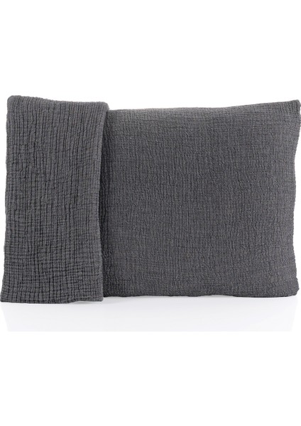 Mylasahome Pamuk 2'li 4 Katlı Müslin Yastık Kılıfı 50 x 70