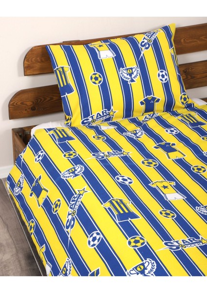 Tek Kişilik (Genç) Taraftar Pamuklu Nevresim Seti (Yastık Kılıfı+Yorgan Kılıfı)