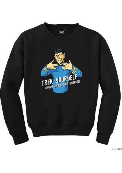 Star Trek Trek Yourself Siyah Sweatshirt