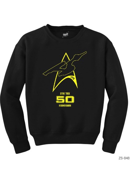 Star Trek 50NCI Yıl 1 Siyah Sweatshirt