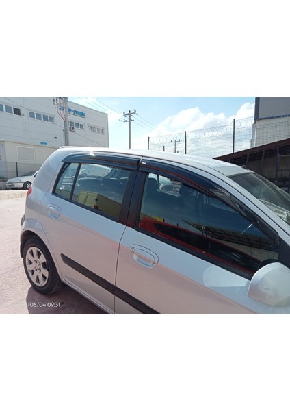 Hundaı Getz (4'lü) mügen model parlak siyah 2002-2011 Cam Rüzgarlığı kuzgun