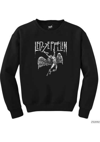LED Zeppelin Failing Angel Siyah Sweatshirt