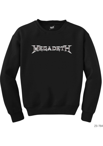 Megadeth Logo Siyah Sweatshirt