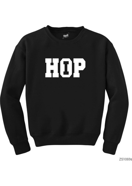 Hip Hop Siyah Sweatshirt