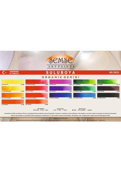 311F Sarı Kantaron El Yapımı Suluboya Tam Tava fiyatları