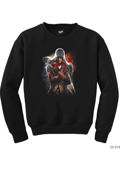 Assassins Creed We Will Unite Siyah Sweatshirt