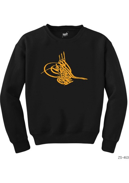 Tuğra Arma Siyah Sweatshirt