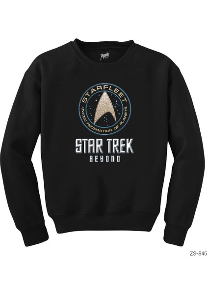 Star Trek Beyond Logo Siyah Sweatshirt