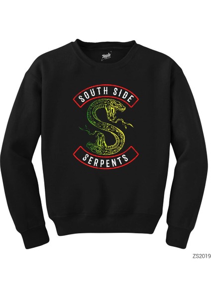 Riverdale South Side Serpents Siyah Sweatshirt