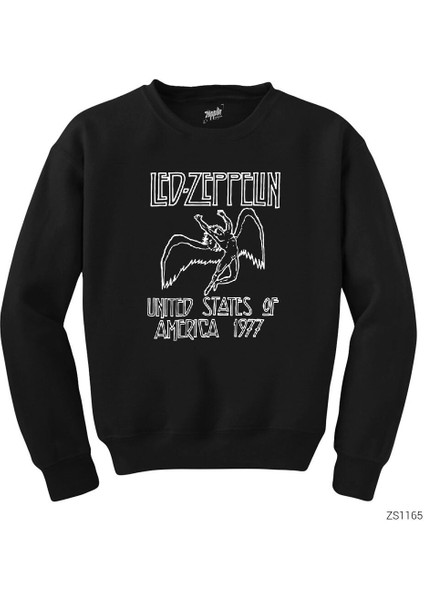 LED Zeppelin 1977 Siyah Sweatshirt