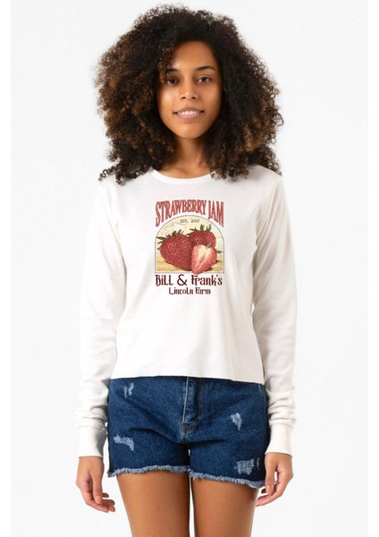 The Last Of Us Bill And Frank Strawberry Jam Ekru Ekstra Uzunkol Sweatshirt