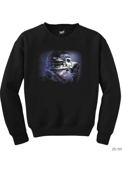 Call Of Duty Ghosts Siyah Sweatshirt