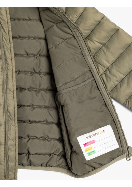 Şişme Mont Kapşonlu Cepli Fermuarlı fırsatları