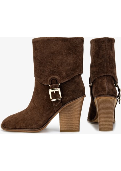 Kadın Topuklu Bot 1075 00272-22 Bn Bot SK24-25 Tutun Yrm Suet fırsatları