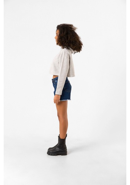 Hunter x Hunter Anime Alluka Grimelanj Kadın Crop Kapşonlu modelleri