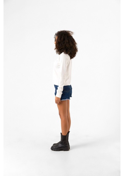 Cowboy Bebop Hammer Head Ekstra Uzunkol Sweatshirt Ekru fiyatları