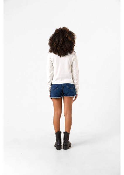 Cowboy Bebop Hammer Head Ekstra Uzunkol Sweatshirt Ekru modelleri