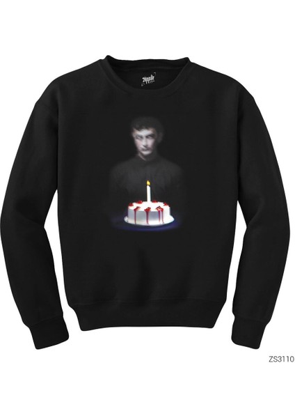 Jakuzi Hata Payı Siyah Sweatshirt