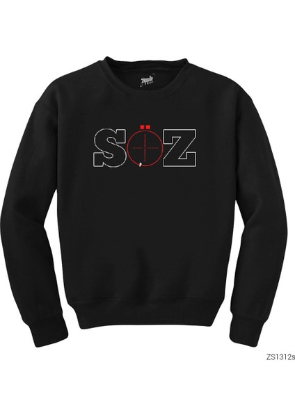 Söz Dizisi Logo 2 Siyah Sweatshirt