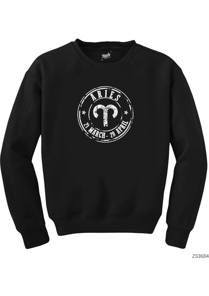 Koç Burcu Aries Siyah Sweatshirt