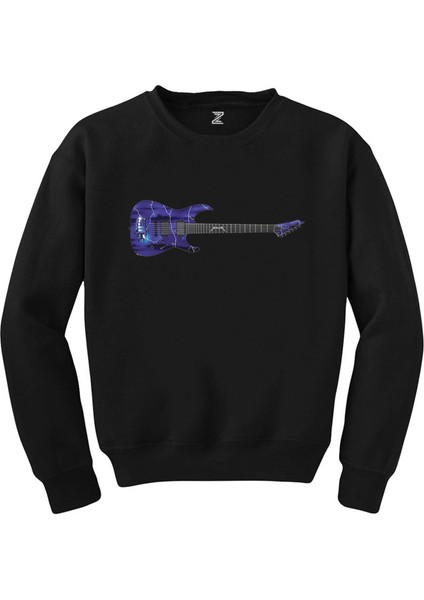 Metallica Ride The Lightning Guitar Siyah Sweatshirt