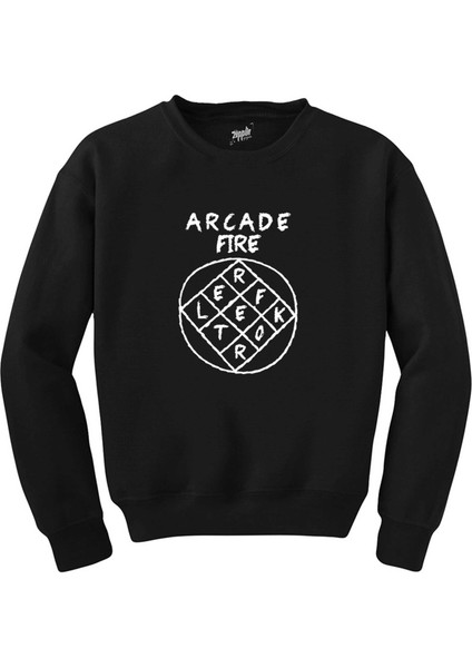 Arcade Fire Reflektor Siyah Sweatshirt
