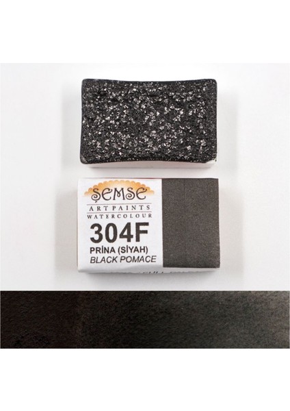 304F Prina(Siyah) Kantaron El Yapımı Suluboya Tam Tava