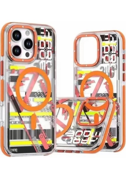 Apple iPhone 16 Pro Max Kılıf Px Graffito Desenli Silikon Siyah