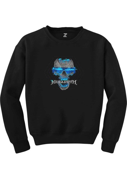 Megadeth Dystopia Skull Siyah Sweatshirt