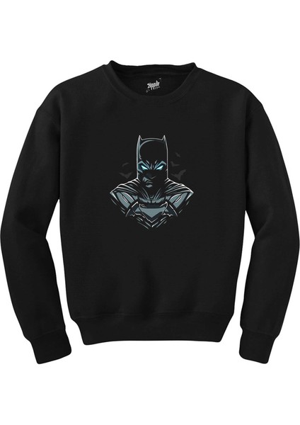 Batman Head Siyah Sweatshirt